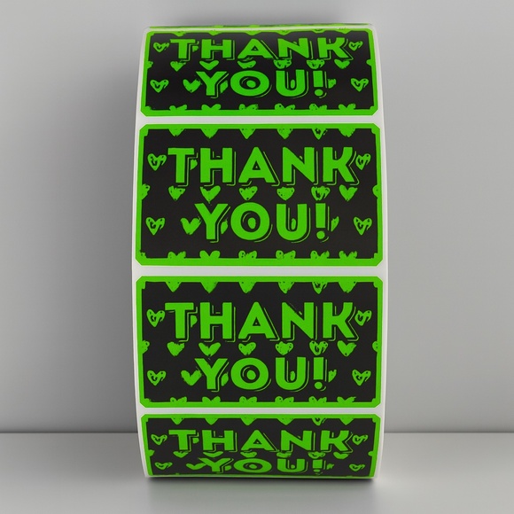 Thank You Stickers with Hearts – Cute Packaging Labels for Small Business Orders - Picture 6 of 11